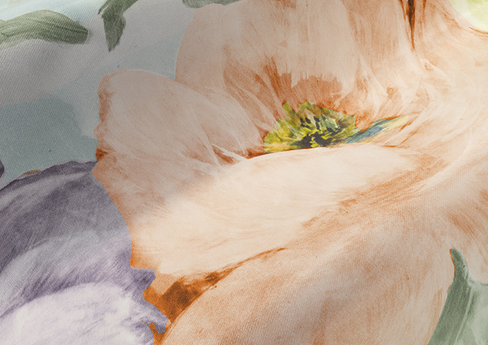 Amelia Faux Silk, Coral Kiss - Twist&Fit Roman Blind - Image 4